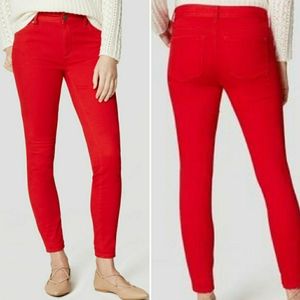 Loft Red Sateen Five Pocket Legging